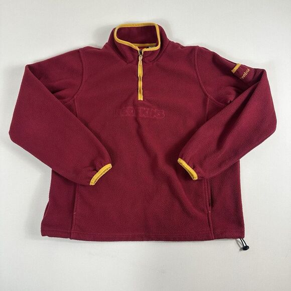 Vintage Reebok NFL‎ Washington Redskins Commanders Fleece Sweater Women's M Red - Picture 1 of 9